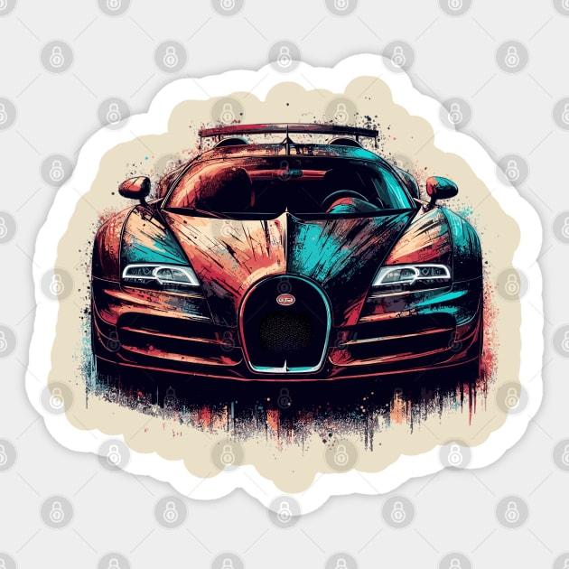 Bugatti Veyron Sticker by Vehicles-Art